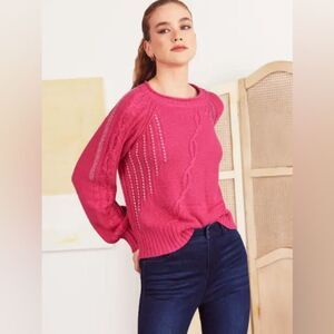 NEW  NIC+ZOE Crafted Cables Sweater Size XXL